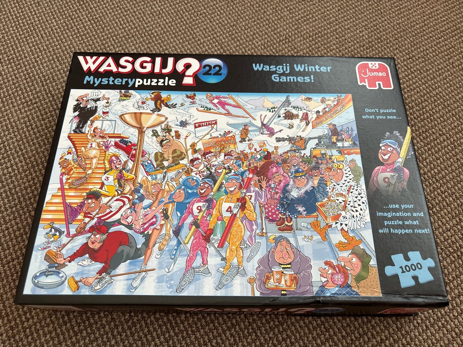 Wasgij Mystery 22: Winter Games! 1000 stukjes puzzel, Ophalen of Verzenden, 500 t/m 1500 stukjes, Zo goed als nieuw, Legpuzzel