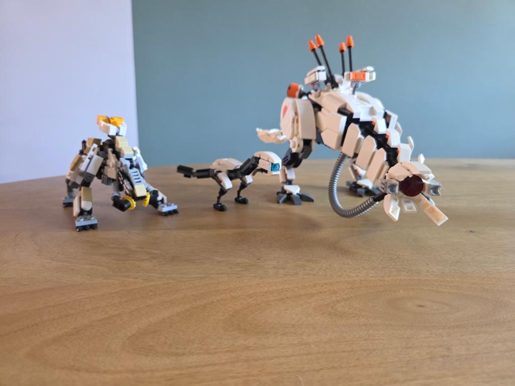3x Lego Horizon Thunderjaw Scrapper en Watcher, Ophalen of Verzenden
