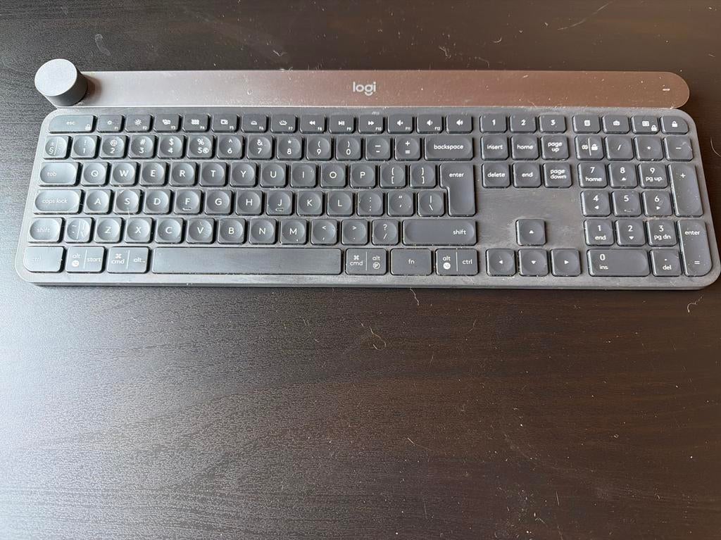 Logi Craft Professional Toetsenbord, Computers en Software, Toetsenborden, Gebruikt, Qwerty, Draadloos, Multimediatoetsen, Ophalen