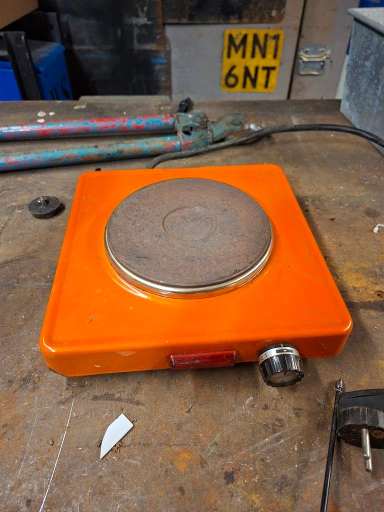Kookplaat retro, Witgoed en Apparatuur, Kookplaten, Ophalen, Vrijstaand, Elektrisch, 4 kookzones