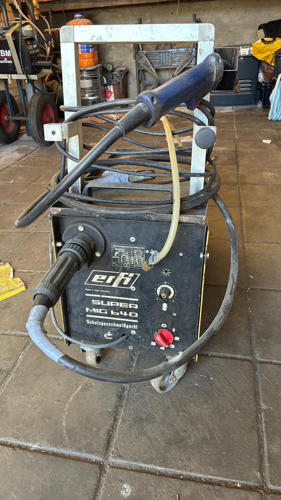 Erfi super mig 640 lasapparaat, Ophalen, Gebruikt
