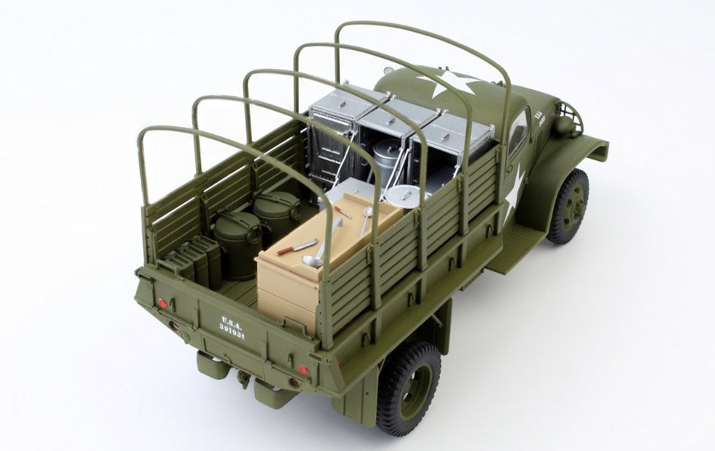 Bijzonder! ICM 1:35 US WWII Kitchen truck w. accessories, Overige merken, 1:32 tot 1:50, Nieuw, Ophalen of Verzenden
