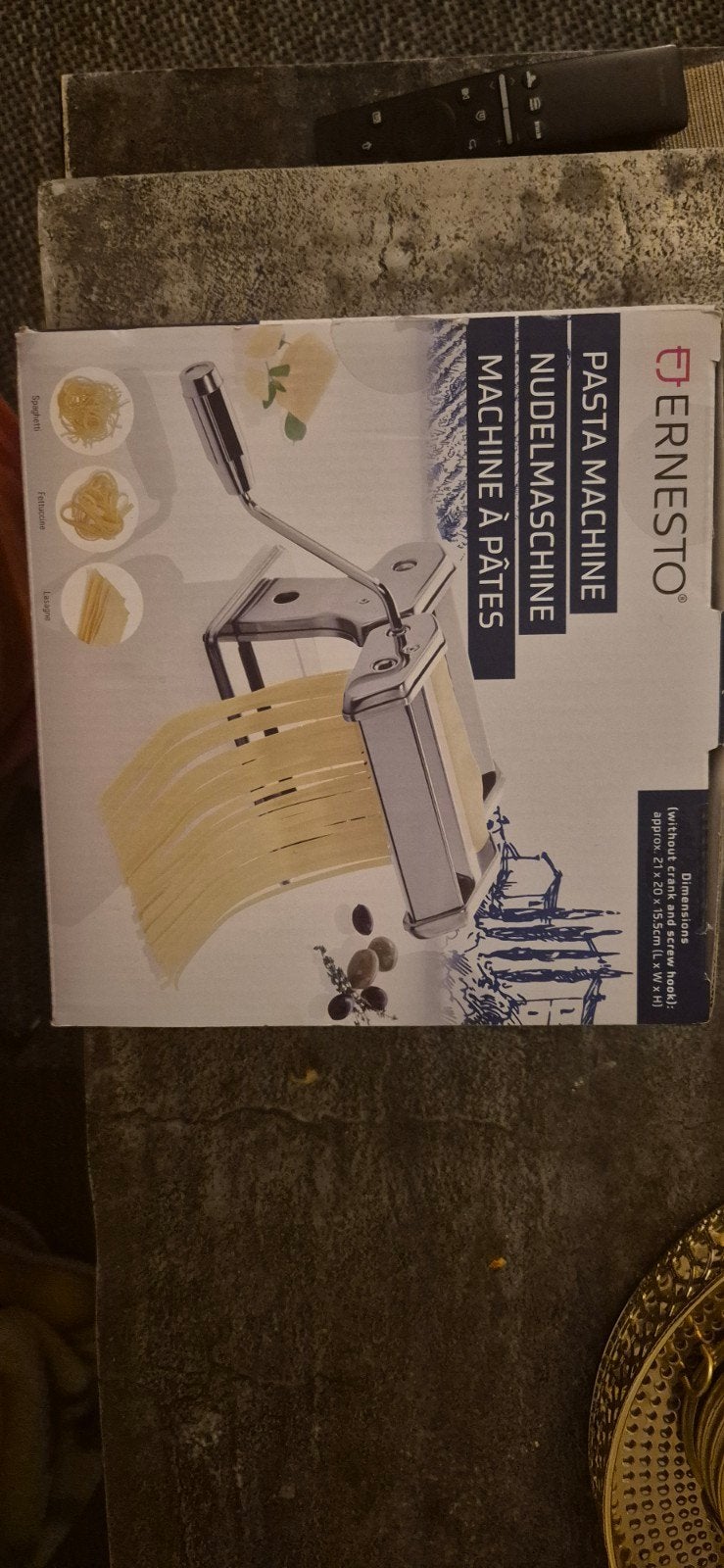 Ernesto Pastamachine - Maak zelf verse pasta!, Ernesto, Nieuw, Ophalen of Verzenden, Metaal