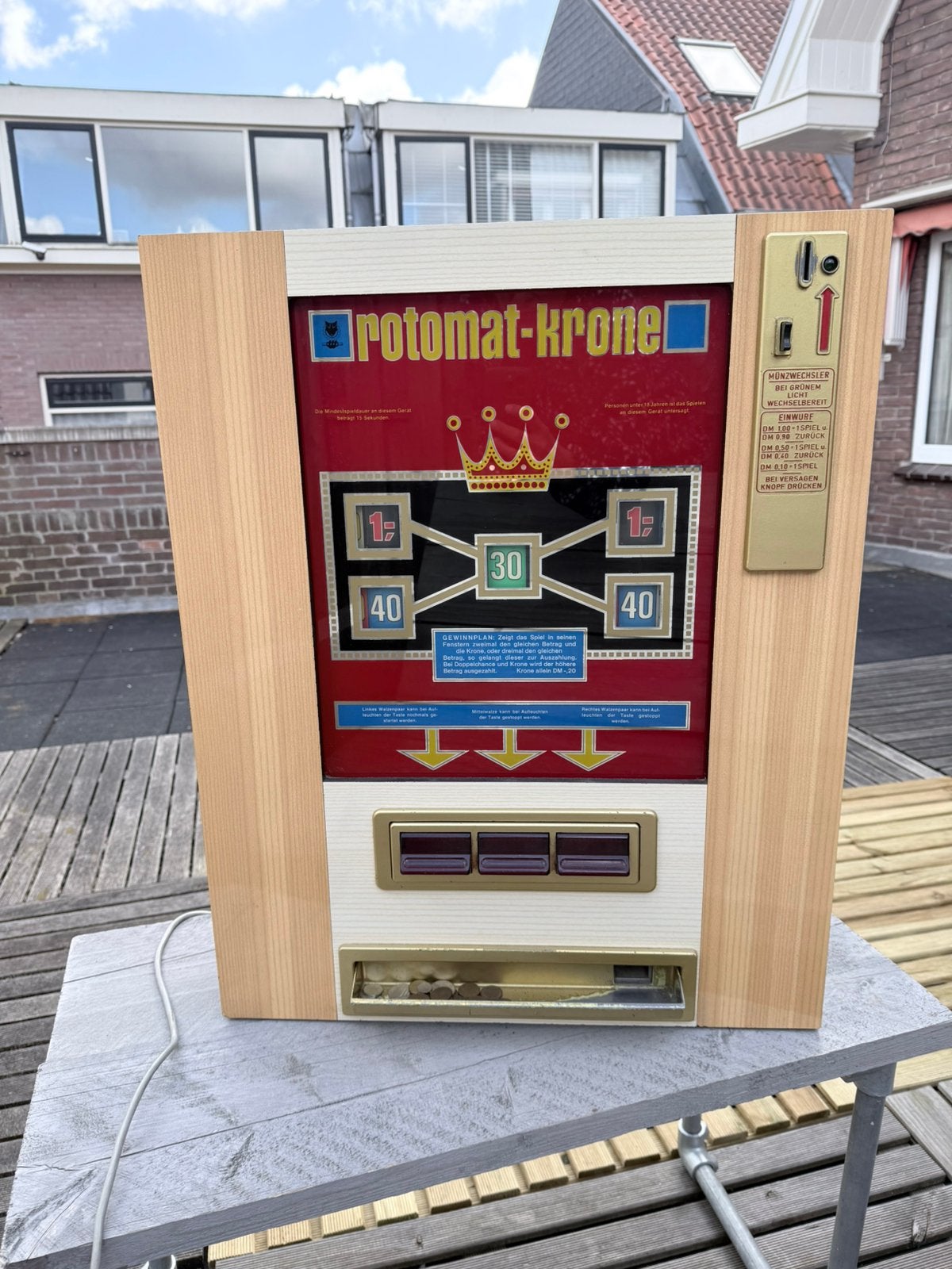 Vintage gokkast, Ophalen of Verzenden, Gebruikt
