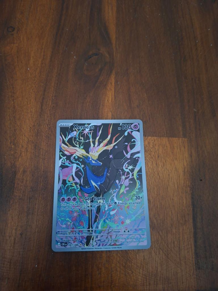 Xerneas 091/086 Chaos Rising Pokémon Kaart, Ophalen of Verzenden, Zo goed als nieuw, Losse kaart, Foil