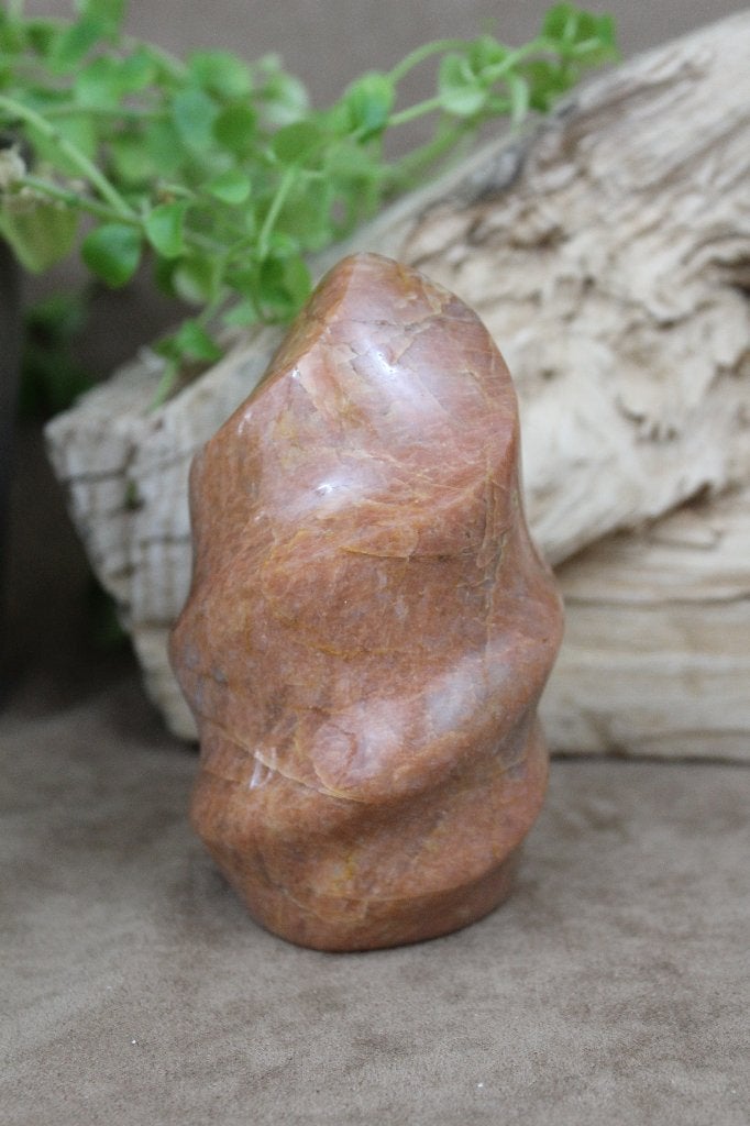 Roze maansteen vlam, Ophalen of Verzenden, Mineraal
