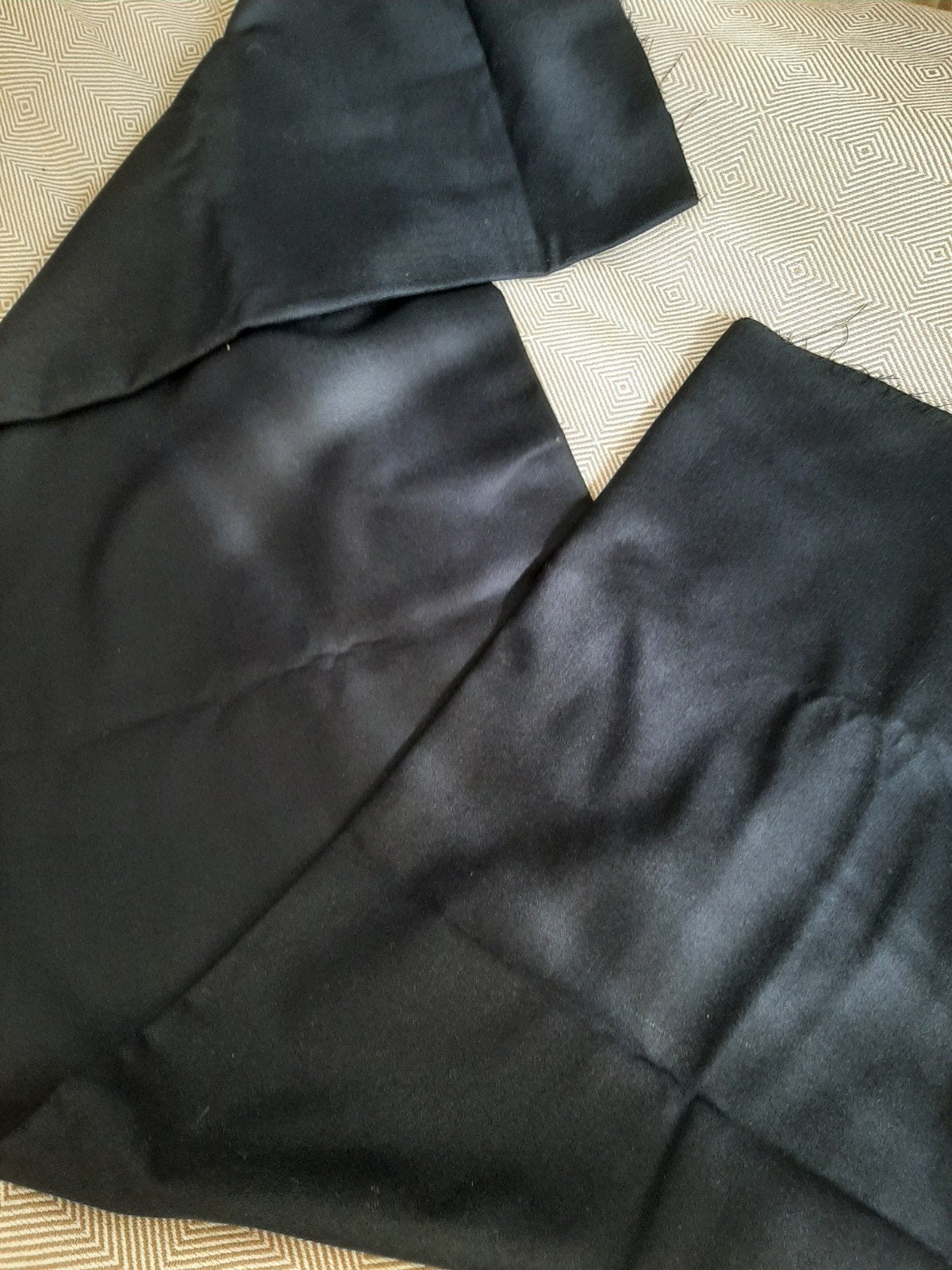 Wollen stof (flanel) 100% wol, Wol, Blauw, 120 cm of meer, Nieuw