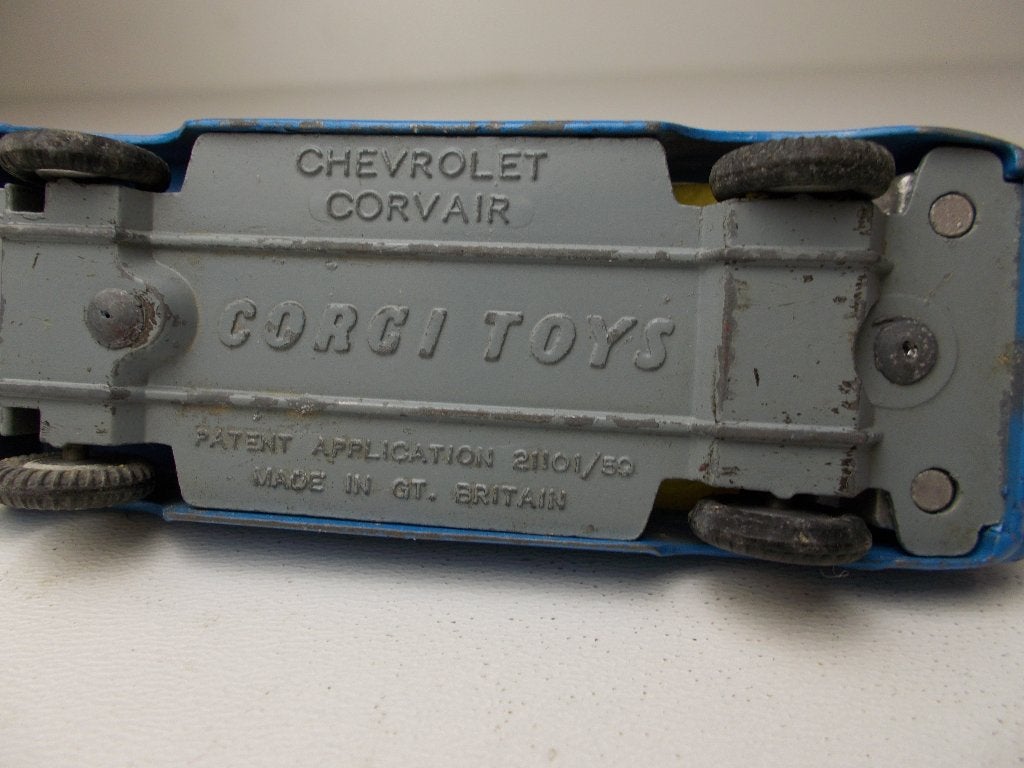 1960 Corgi Toys 229 CHEVROLET CORVAIR (Opknapper) -C-., Ophalen of Verzenden, Gebruikt, Auto, Corgi
