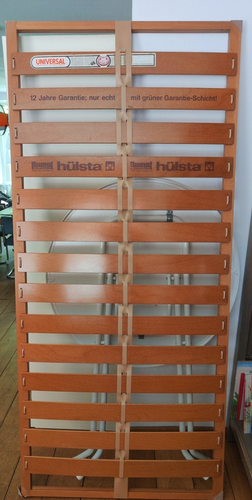 30 jaar oude lattenbodem (90 x 200) van Hülsta, Ophalen, Zo goed als nieuw, Eenpersoons, 90 cm