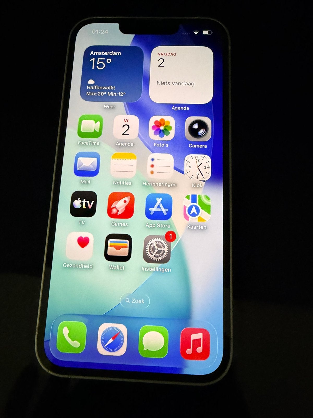Witte iPhone 13 in goede staat, 83 %, Wit, IPhone 13, Ophalen of Verzenden
