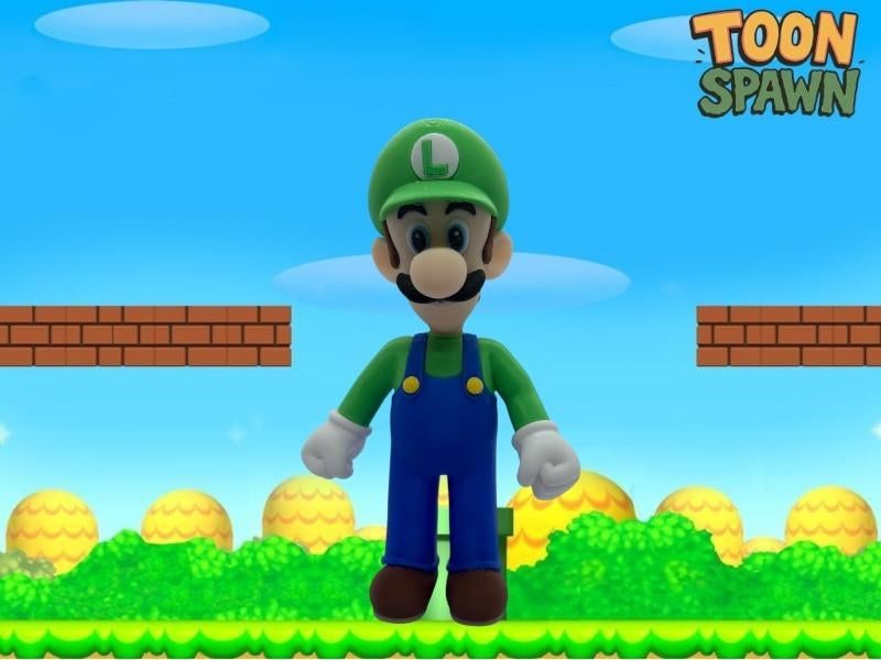 Luigi Beeld 21,5cm – Nintendo, Verzamelen, Beelden en Beeldjes, Ophalen of Verzenden, Nieuw, Fantasy