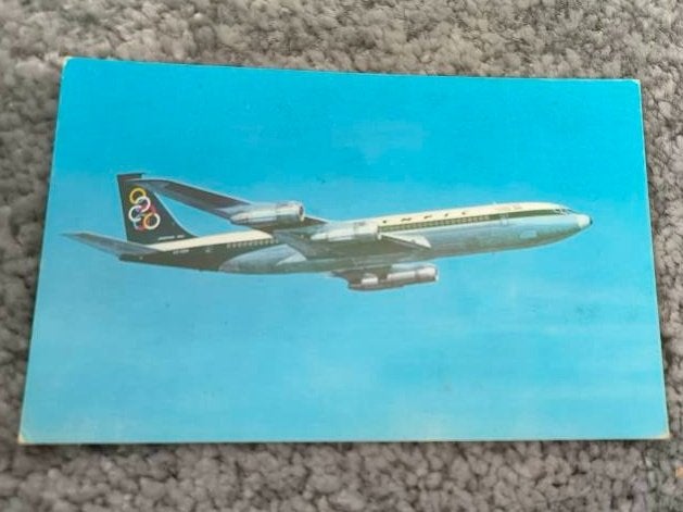 Kaart Boeing 707 - 320 (41), Ophalen of Verzenden, 1980 tot heden, Ongelopen, Voertuig