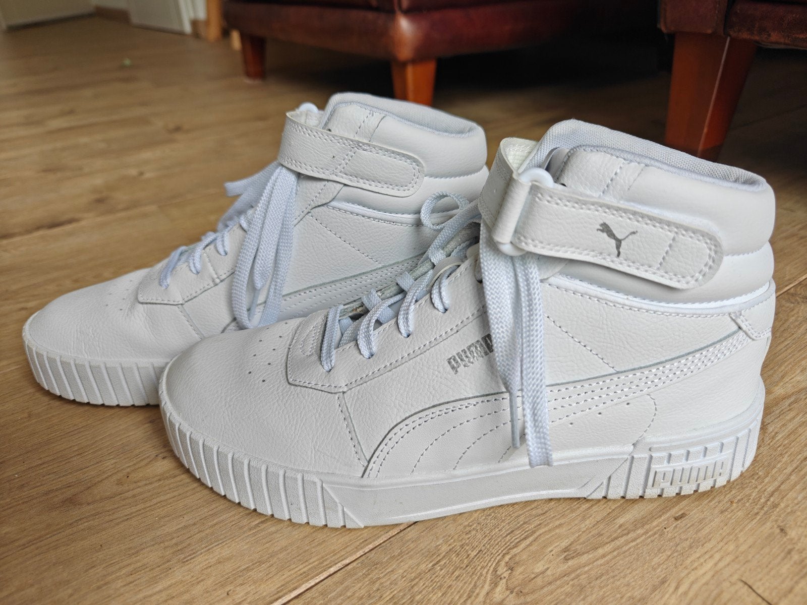 Puma sneakers wit leer maat 42, Puma, Wit, Ophalen of Verzenden, Sneakers of Gympen