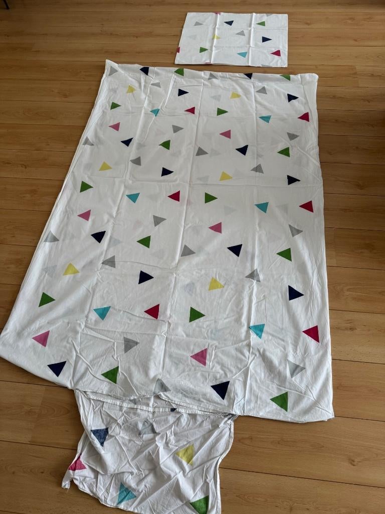 Dekbedovertrek (1 persoons) 90x200, Gebruikt, Overige kleuren, Meisje, Dekbedovertrek