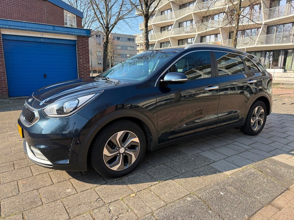 Kia Niro 1.6 GDi Hybrid First Edition NAP Cruise, Auto's, Kia, Gebruikt, Blauw, SUV of Terreinwagen, Niro