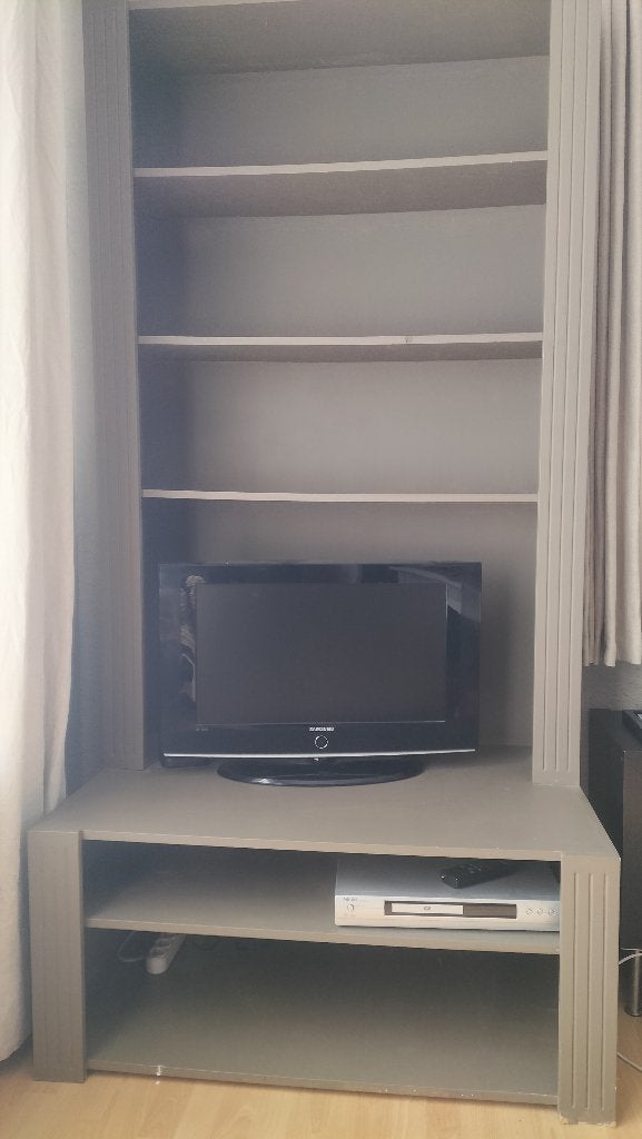 tv boekenkast, Huis en Inrichting, Kasten | Televisiemeubels, Ophalen, Minder dan 50 cm, Gebruikt, 200 cm of meer