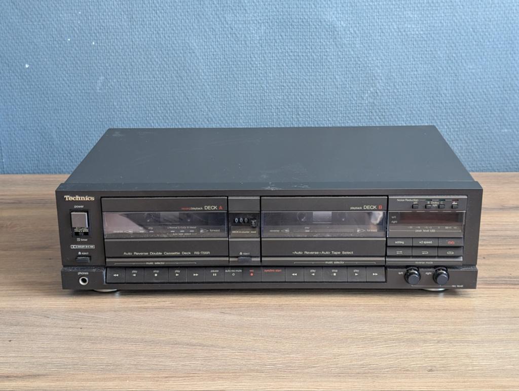 Technics RS-T55R Dubbel Cassettedeck!, Ophalen of Verzenden, Overige merken, High speed dubbing