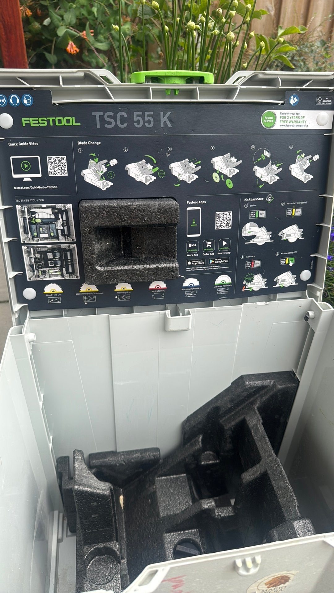 Festool TSC 55 KEB-Basic Accu invalzaag 2x18V Basic Body, Ophalen of Verzenden, Zo goed als nieuw