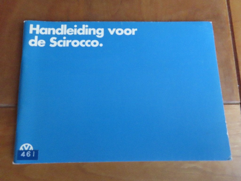 Instructieboek Volkswagen Scirocco 1981, nieuw model, mooi!, Auto diversen, Handleidingen en Instructieboekjes, Ophalen of Verzenden