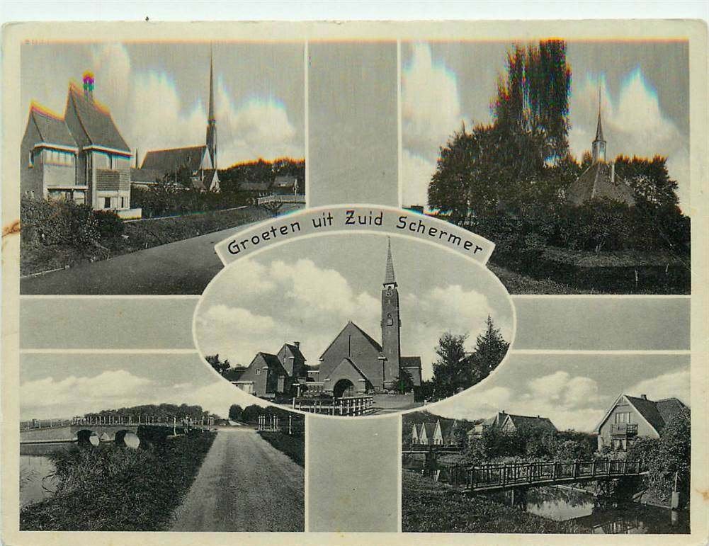304-234-009 Zuidschermer Groeten uit, Verzenden, Voor 1920, Noord-Holland