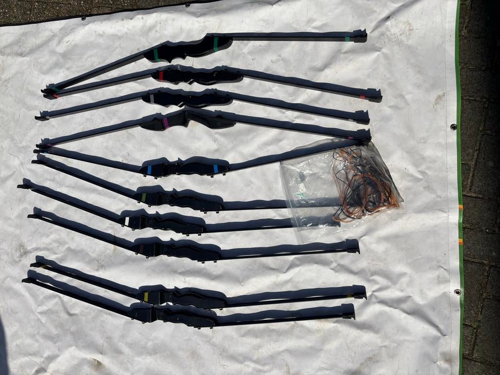 Archery Tag Set: 10 Bogen, 7 Maskers, Pijlen, Sport en Fitness, Ophalen, Gebruikt, Overige typen