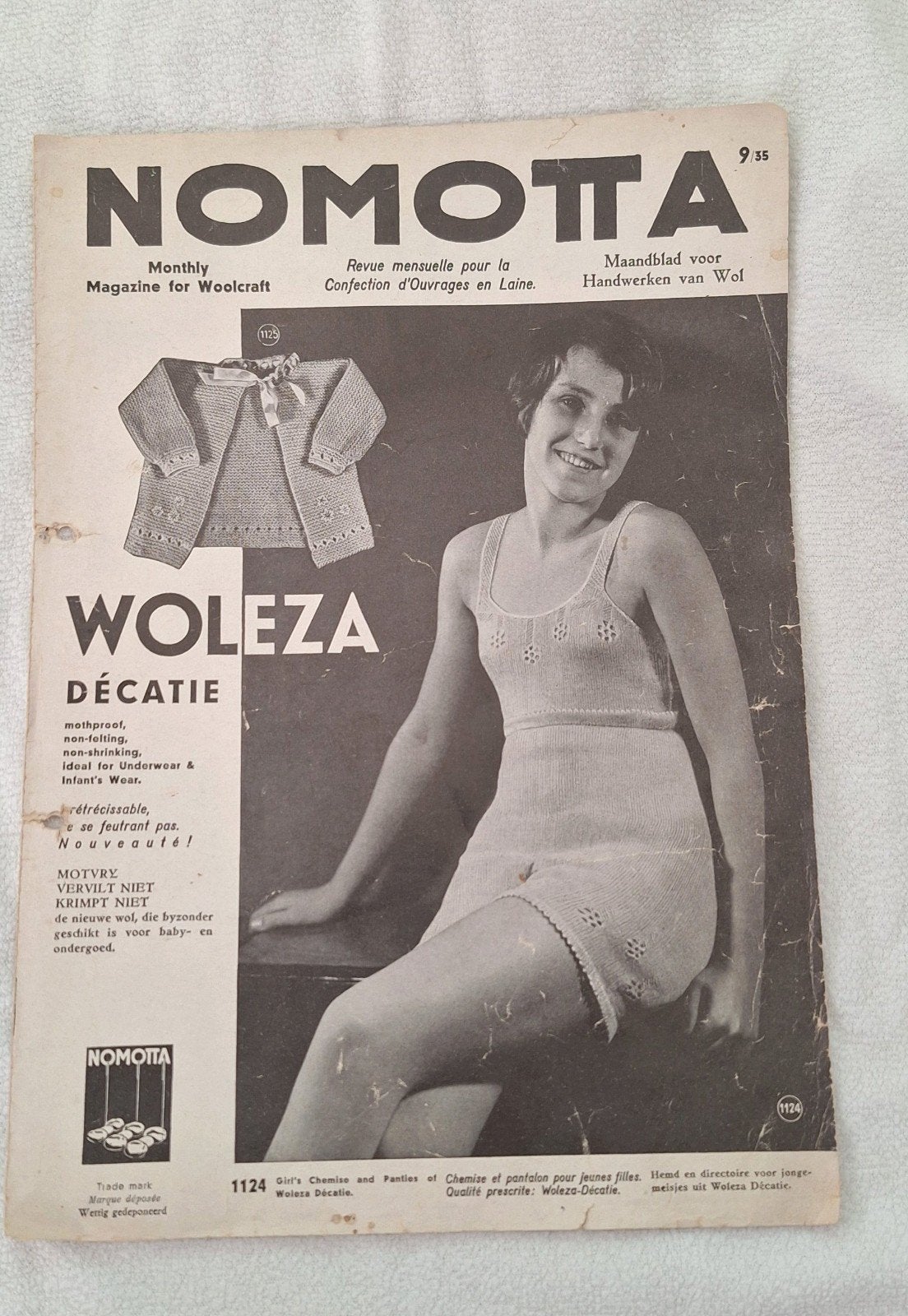 Oud Nomotta Woleza handwerktijdschrift nr. 9/35 - 1935, Ophalen of Verzenden, Gelezen, Overige typen