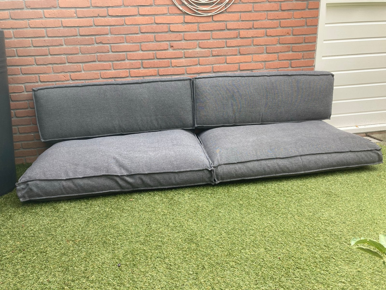 Set van 4 donkergrijze palletkussens (Karwei), Ophalen, Gebruikt