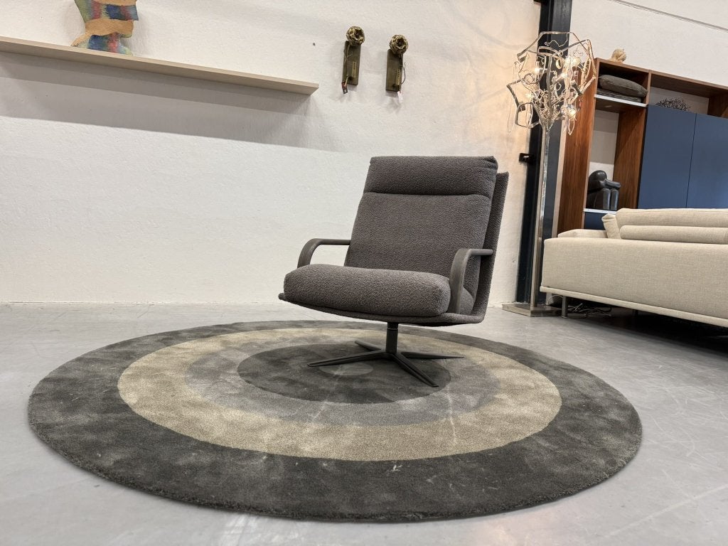Nieuw Leolux Kudo Two Draaifauteuil Bouclé stof Design stoel, Niet ingevuld, Hout, Pode Montis JORI Rolf Benz Artifort Design on Stock