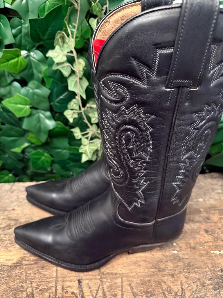 prachtige volledig leren laarzen van Sendra maat 38, Zwart, Nieuw, Ophalen of Verzenden, Sendra