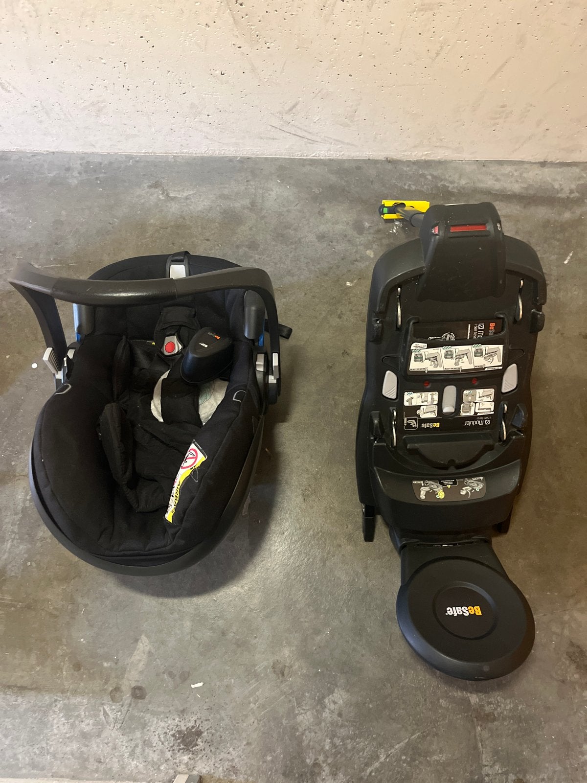 Maxi-Cosi autostoel met BeSafe iZi Modular i-Size Base, Gebruikt, Isofix, 0 t/m 13 kg, Maxi-Cosi