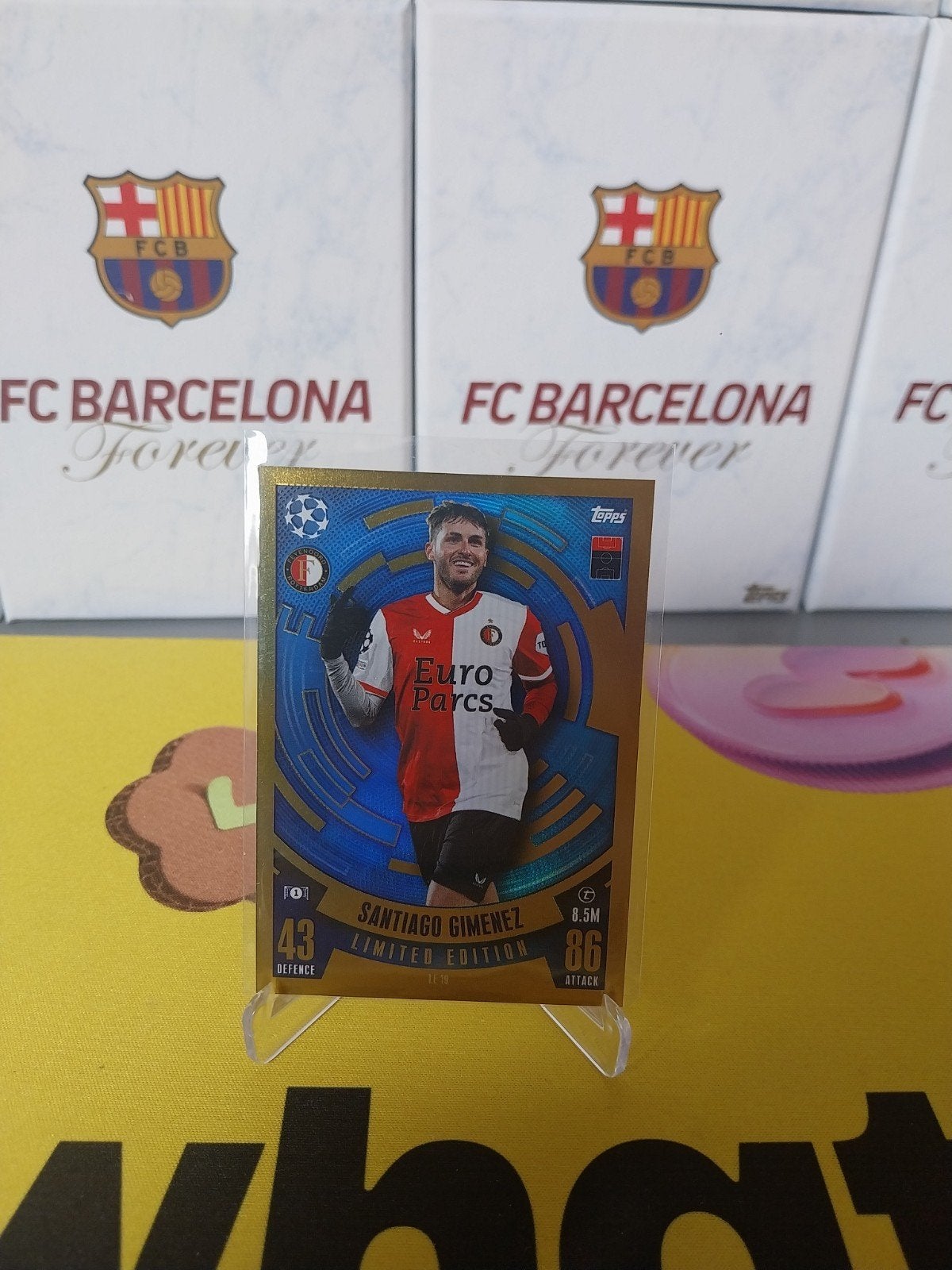Santiago Gimenez Limited Edition Match Attax, Ophalen of Verzenden, Nieuw, Plaatje