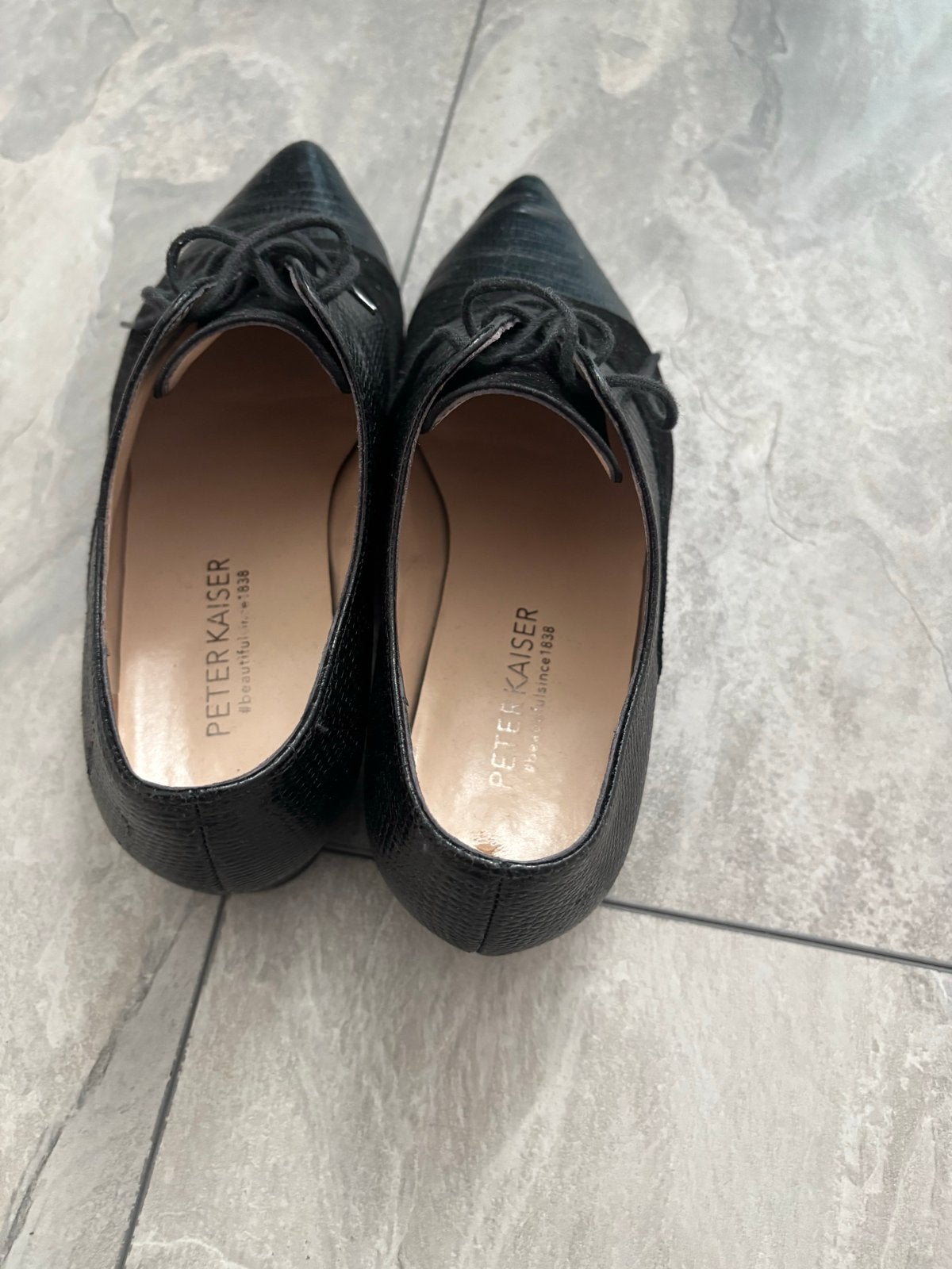Peter Kaiser Veterschoenen Maat 36,5 - Zo goed als nieuw, Kleding | Dames, Schoenen, Ophalen of Verzenden, Zo goed als nieuw, Zwart