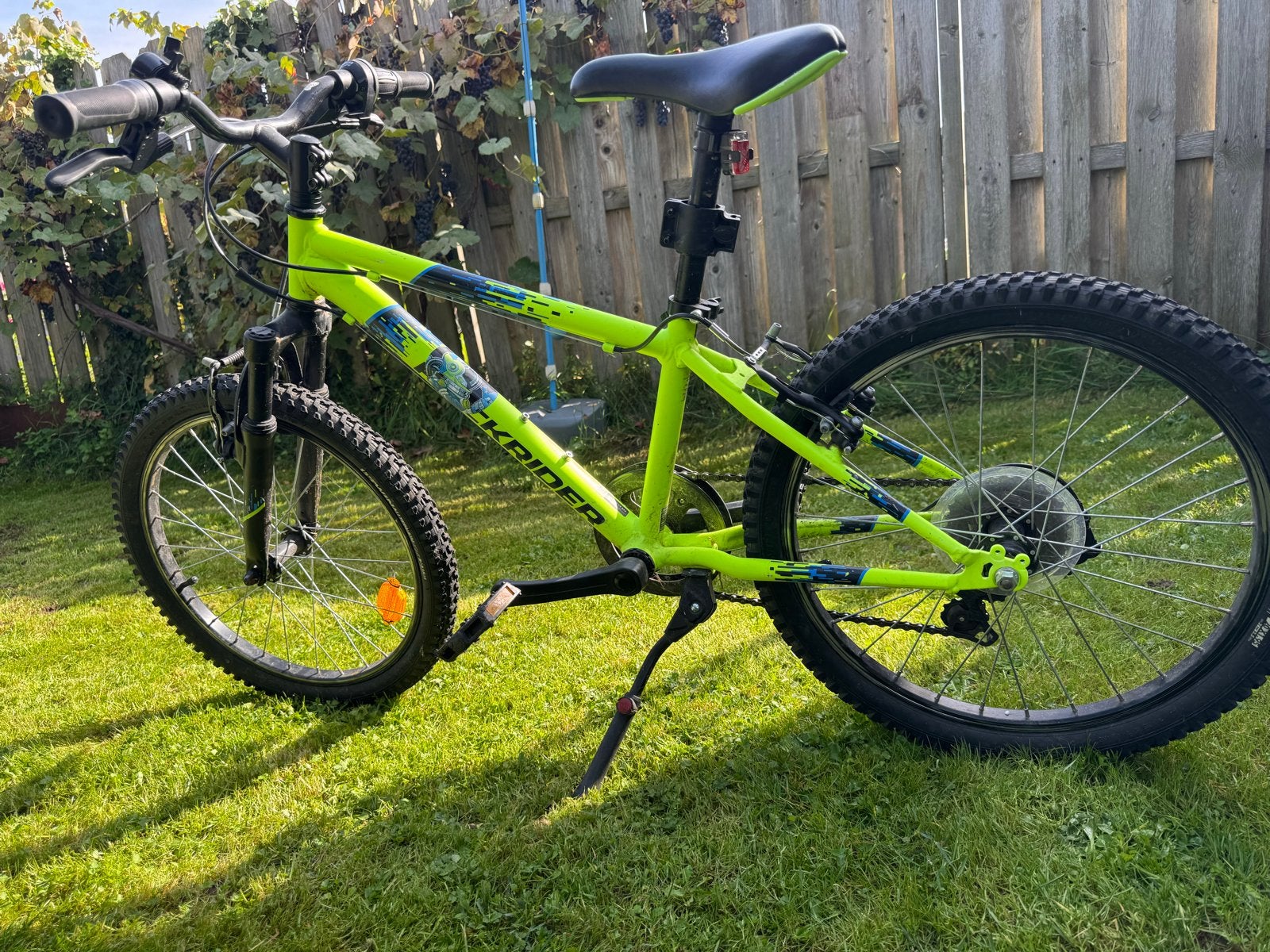 Decathlon rockrider 20inch kinderfiets, Fietsen en Brommers, Ophalen, Gebruikt, Velgrem, 16 tot 20 inch