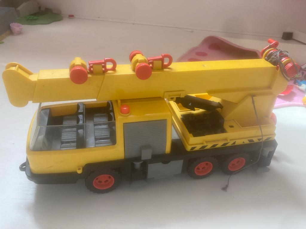 Playmobil Kraanwagen - Gele Bouwkraan, Kinderen en Baby's, Ophalen of Verzenden, Gebruikt, Complete set