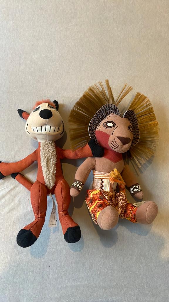 Officiële lion king the musical knuffels, Ophalen, Disney, Disney, Zo goed als nieuw