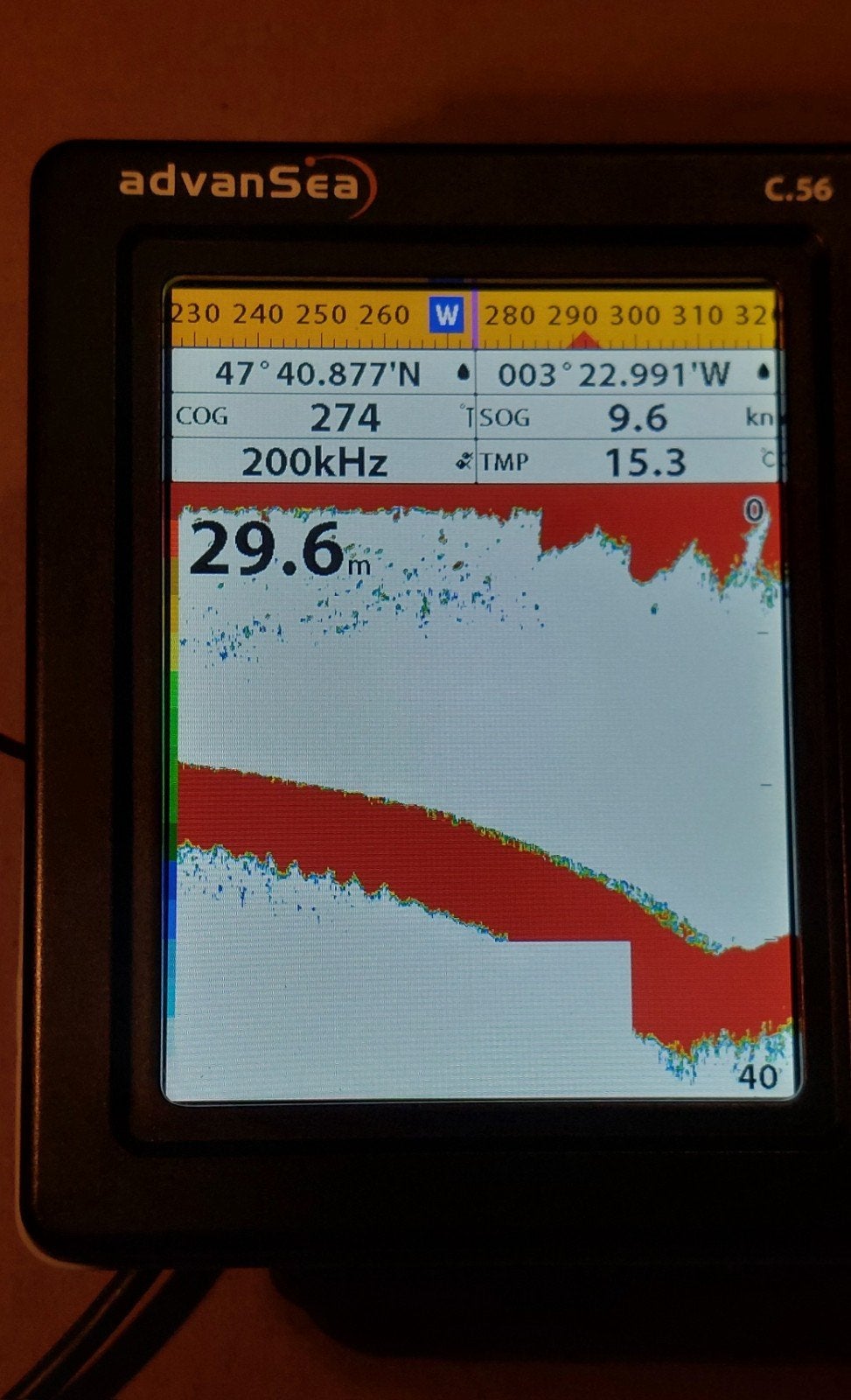 Navman/Advansea C56 combi kaartplotter fishfinder, Ophalen of Verzenden, Zo goed als nieuw, Kaartplotter of Fish Finder