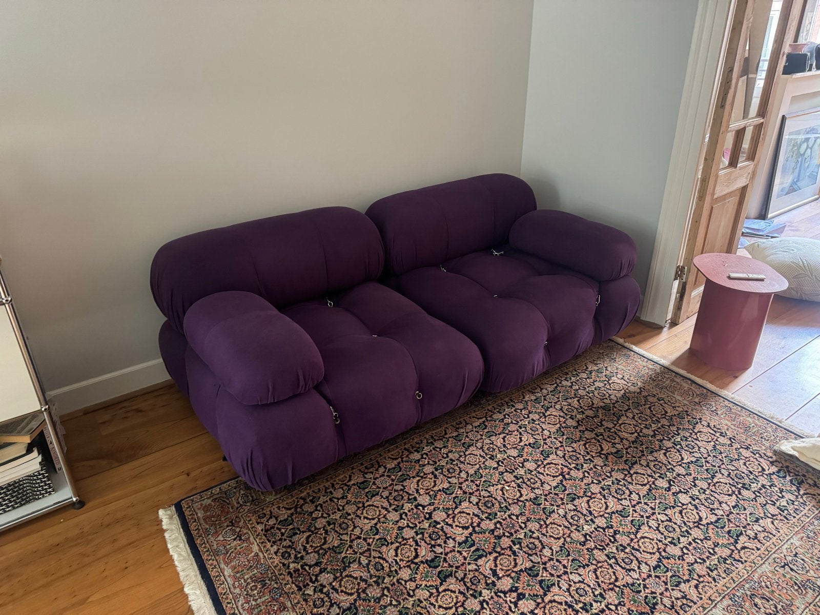 B&B Italia Camaleonda Paars top staat, Huis en Inrichting, Driepersoons, 75 tot 100 cm, Ophalen of Verzenden, Zo goed als nieuw
