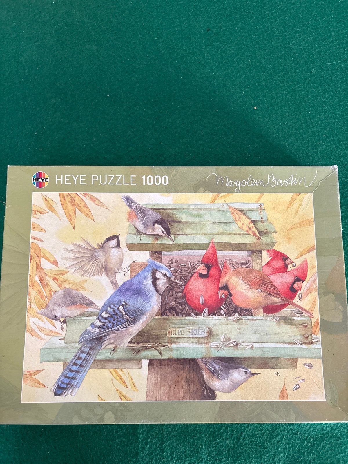 HEYE Puzzel 1000 stukjes - Marjolein Bastin - Blue Skies, Hobby en Vrije tijd, Ophalen of Verzenden, 500 t/m 1500 stukjes, Nieuw