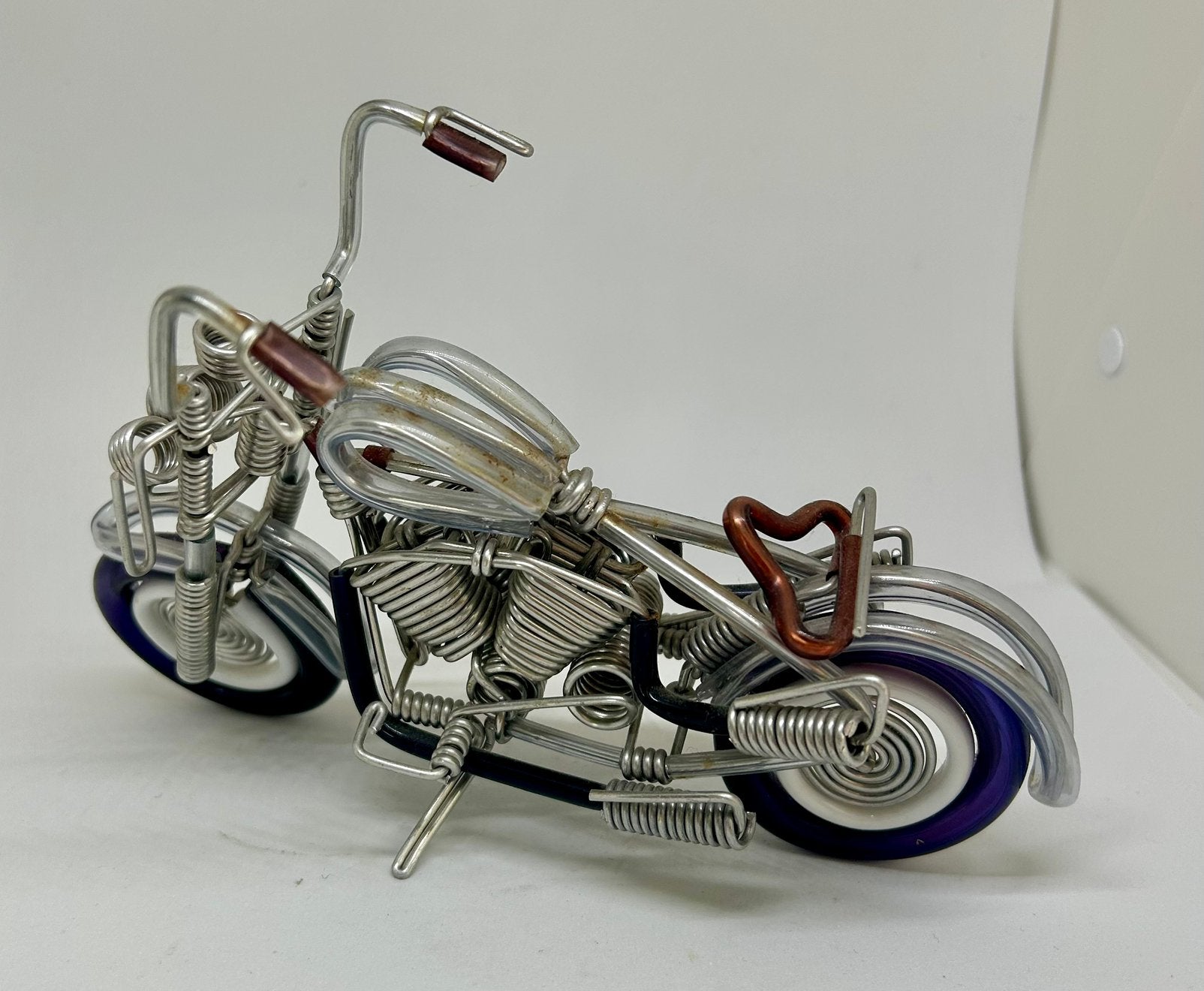 Motor van draad - handgemaakt model - Chopper, Verzamelen, Ophalen of Verzenden, Zo goed als nieuw, Overige typen