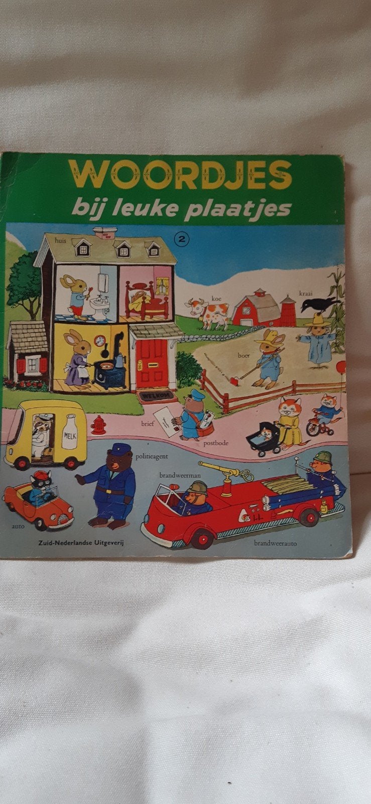 Vintage sixties prentenboek WOORDJES bij leuke plaatjes, Boeken, Ophalen of Verzenden, Gelezen