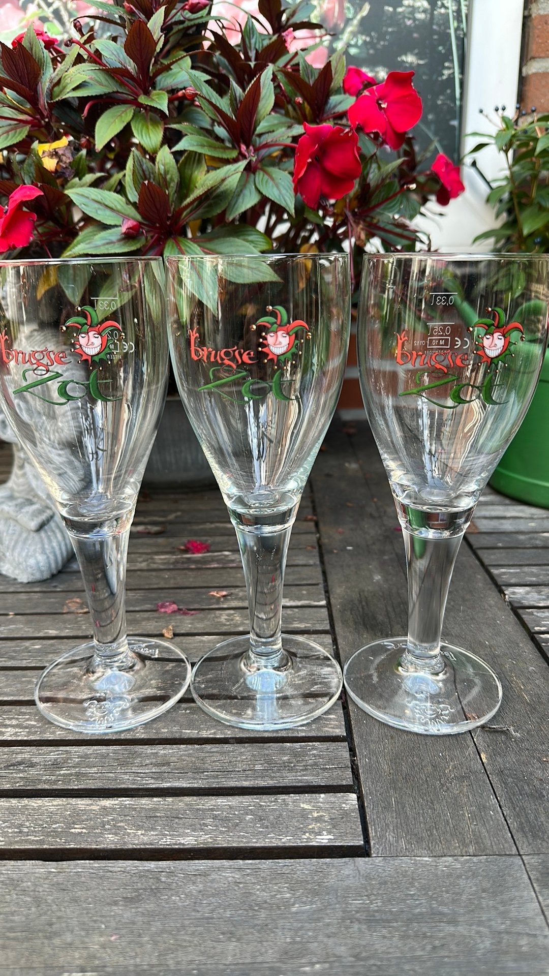 Brugse zot bierglazen, Ophalen, Zo goed als nieuw, Glas of Glazen, Overige merken