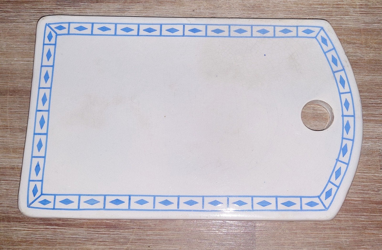Antiek snijplankje van aardewerk, Antiek en Kunst, Ophalen of Verzenden