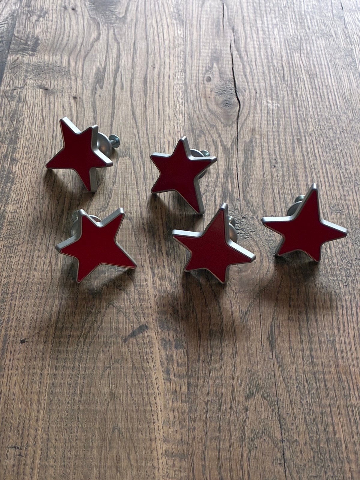 Deurknop, ladeknop, kastknop, metaal, Ophalen of Verzenden, Zo goed als nieuw, Rood, Metaal