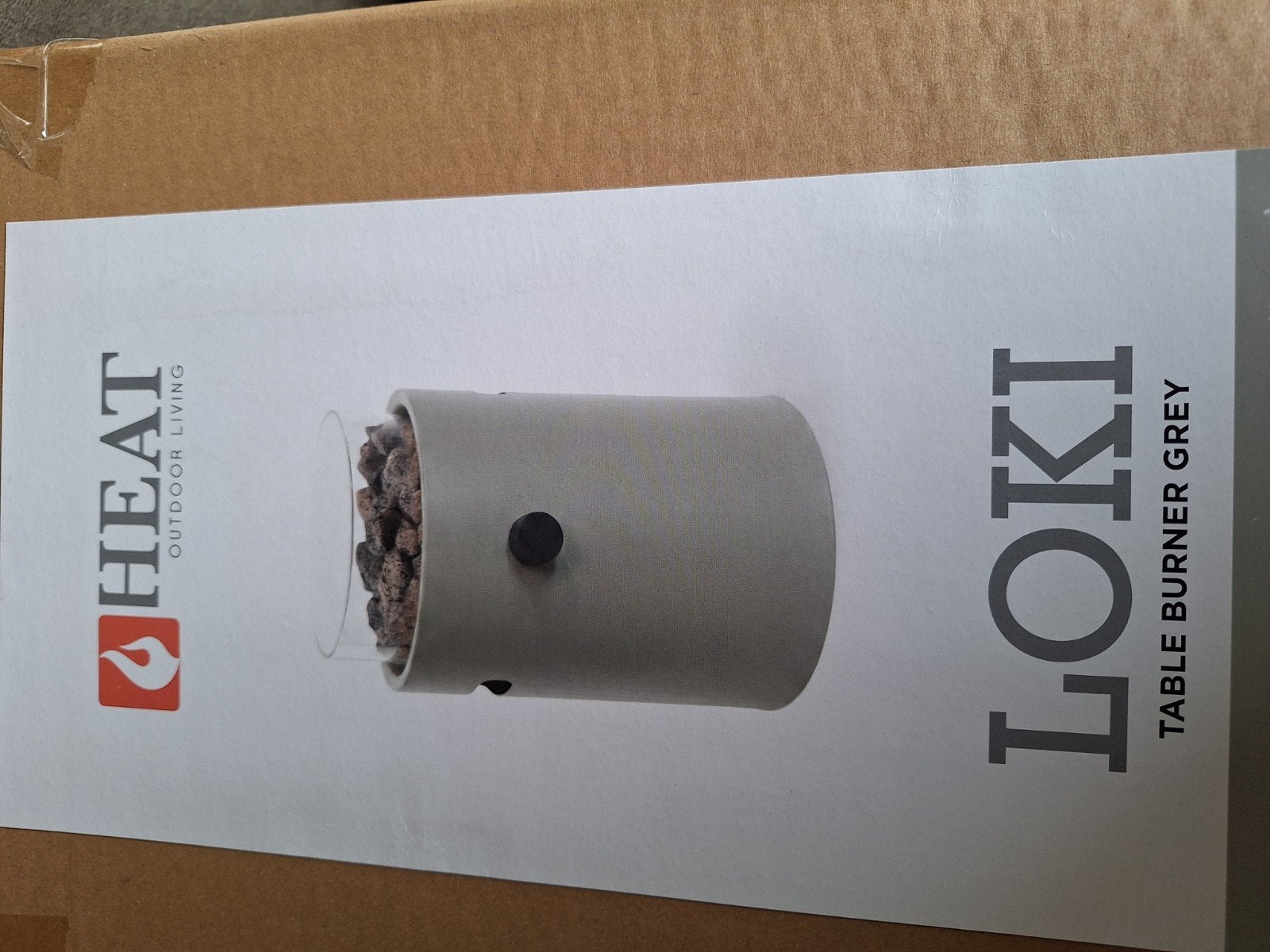 HEAT Loki Tafelbrander Grijs - Sfeervolle Buitenverwarming, Ophalen of Verzenden, Nieuw