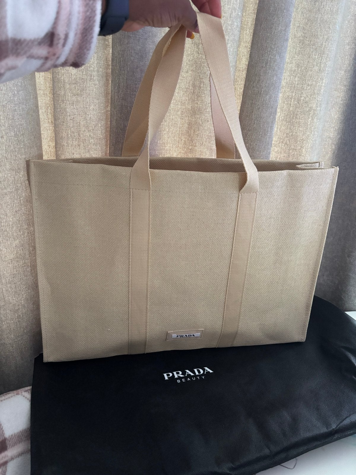 ORIGINELE Prada Beauty Shopper Tas - NIEUW, Ophalen of Verzenden, Nieuw, Beige, Shopper