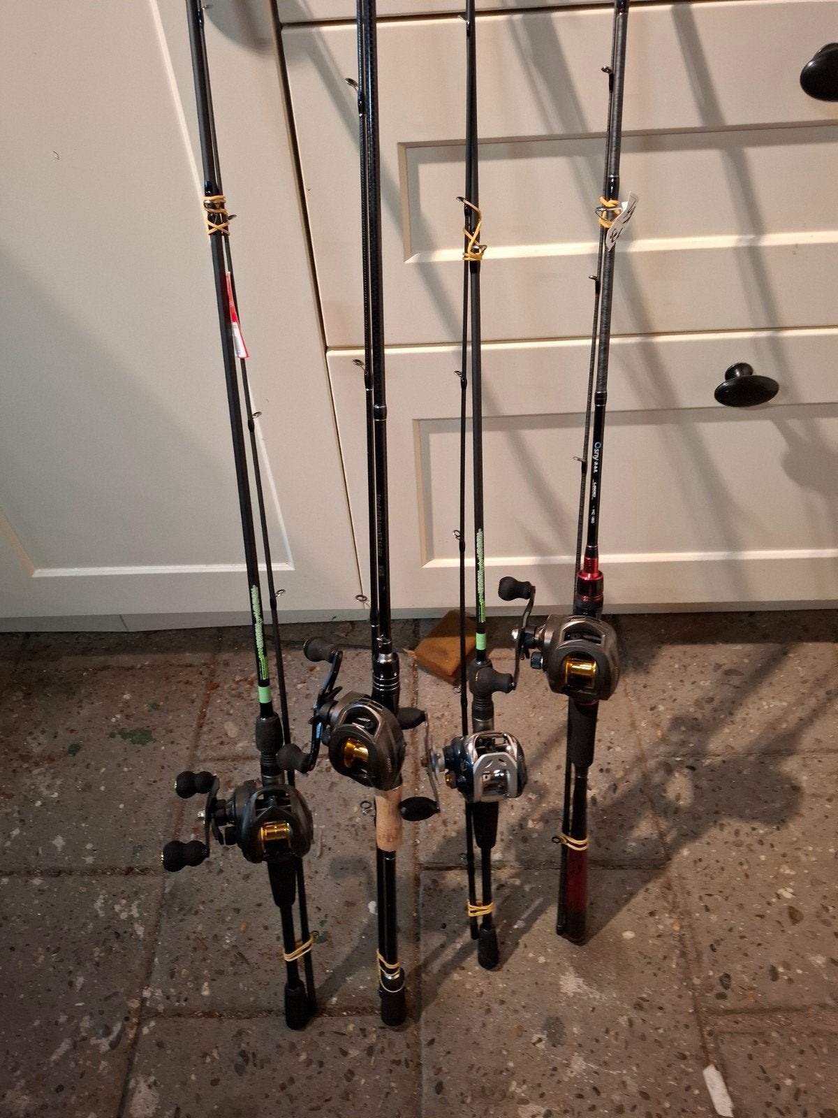 nieuwe baitcaster sets inclusief reel 4 soorten diversen, Ophalen, Nieuw, Complete set