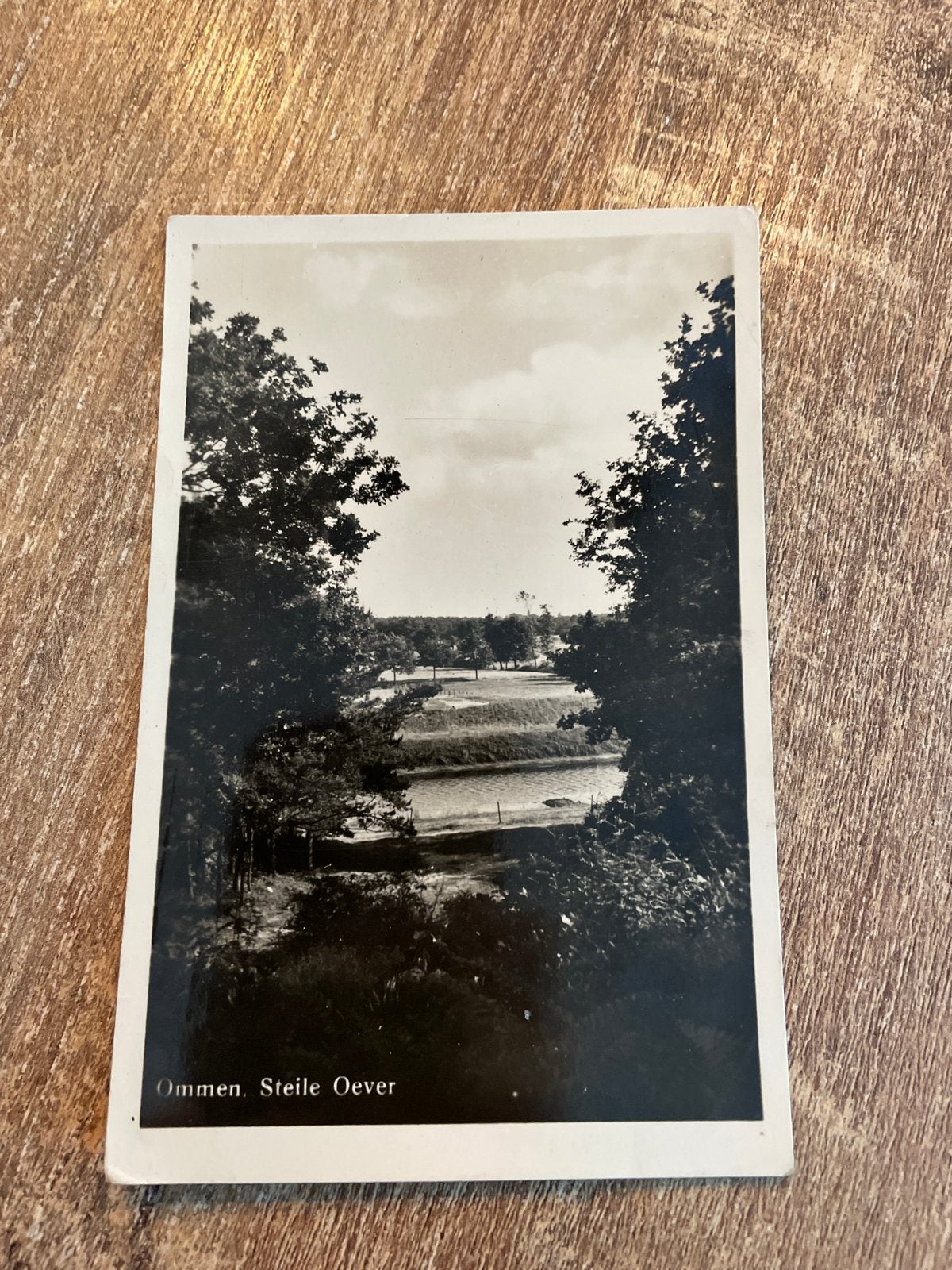 Oude ansichtkaart Ommen, Steile Oever (1940-1960), Verzamelen, Ophalen of Verzenden, 1940 tot 1960, Gelopen, Overijssel