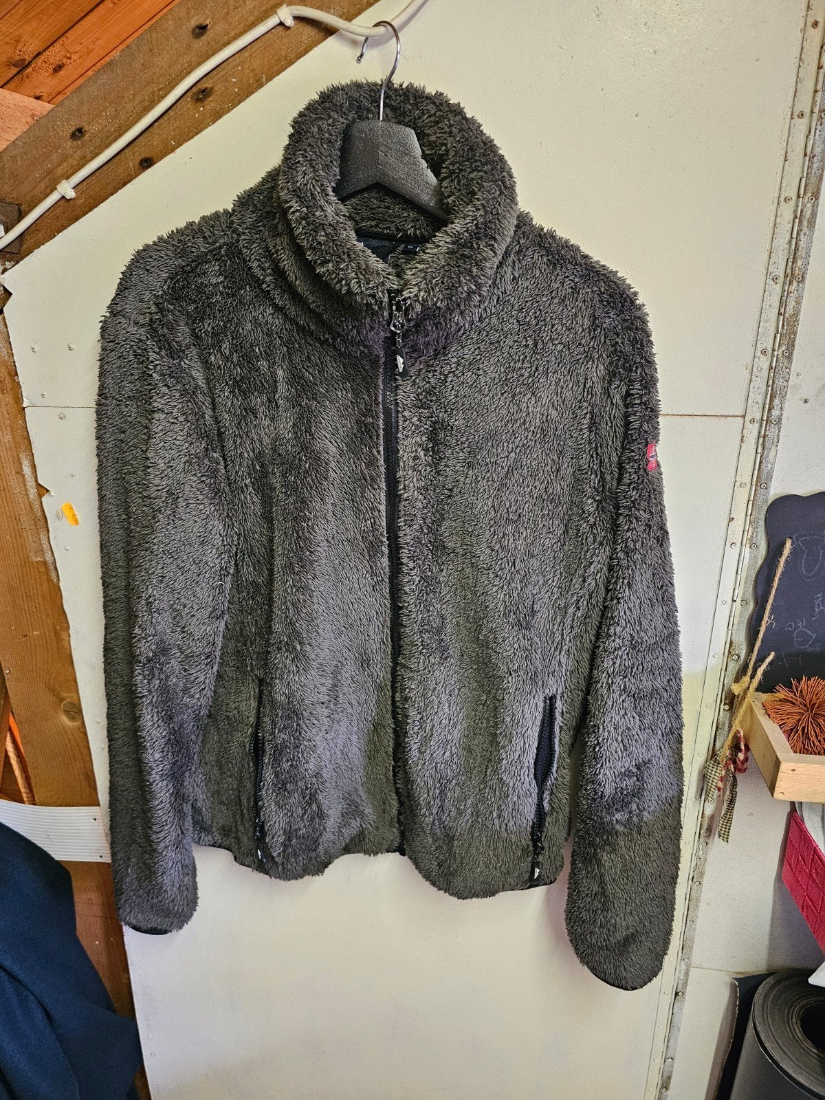 Nordberg jas teddy uitvoering XL - Zo goed als nieuw, Kleding | Dames, Maat 46/48 (XL) of groter, Zo goed als nieuw, Grijs, Nordberg