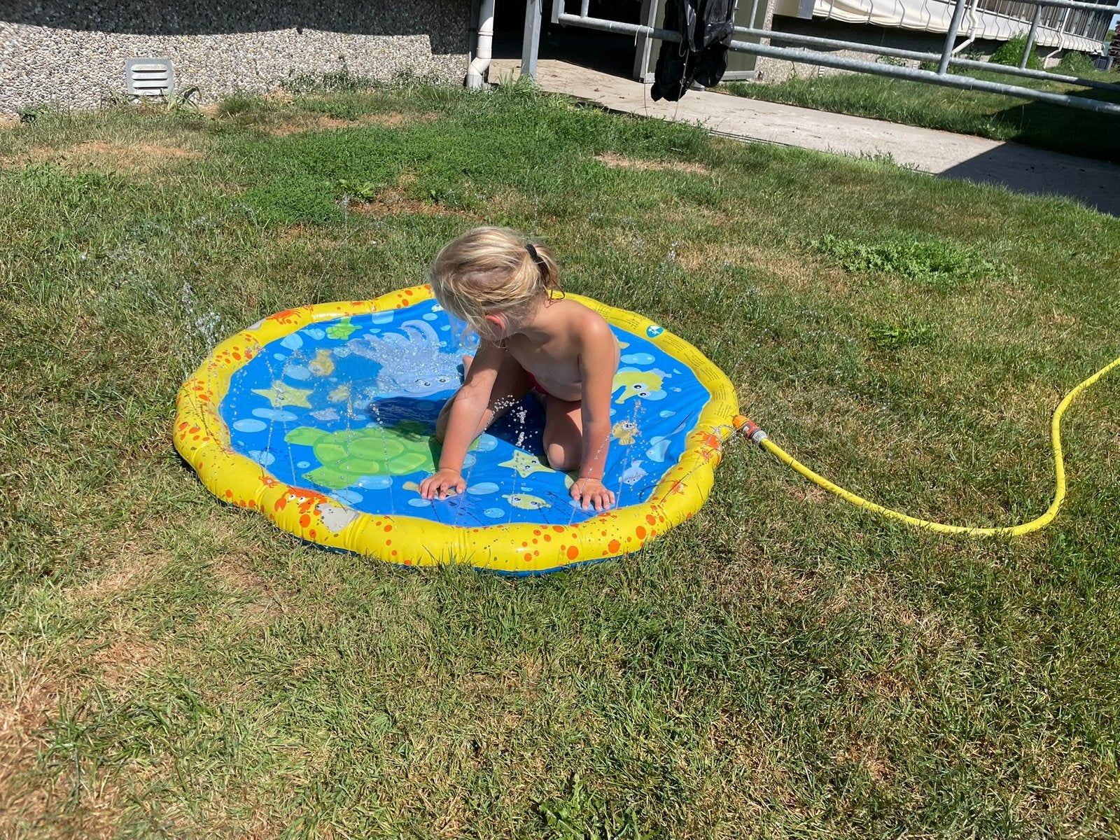 Watersproeimat / Zwembadje voor kinderen, Ophalen, Gebruikt, Minder dan 80 cm, Opblaaszwembad
