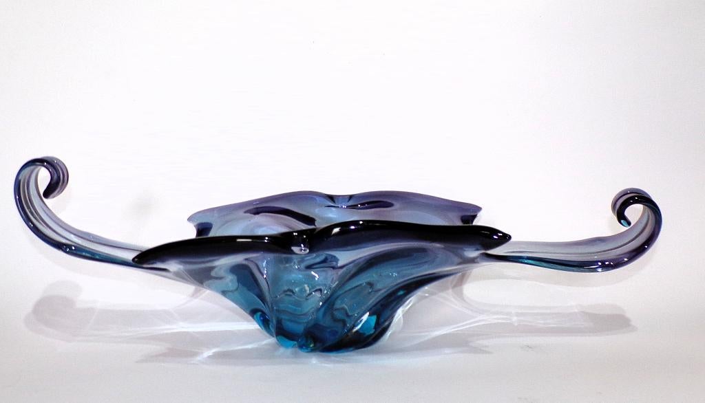 Murano - schaal Sommerso techniek, Antiek en Kunst, Ophalen of Verzenden